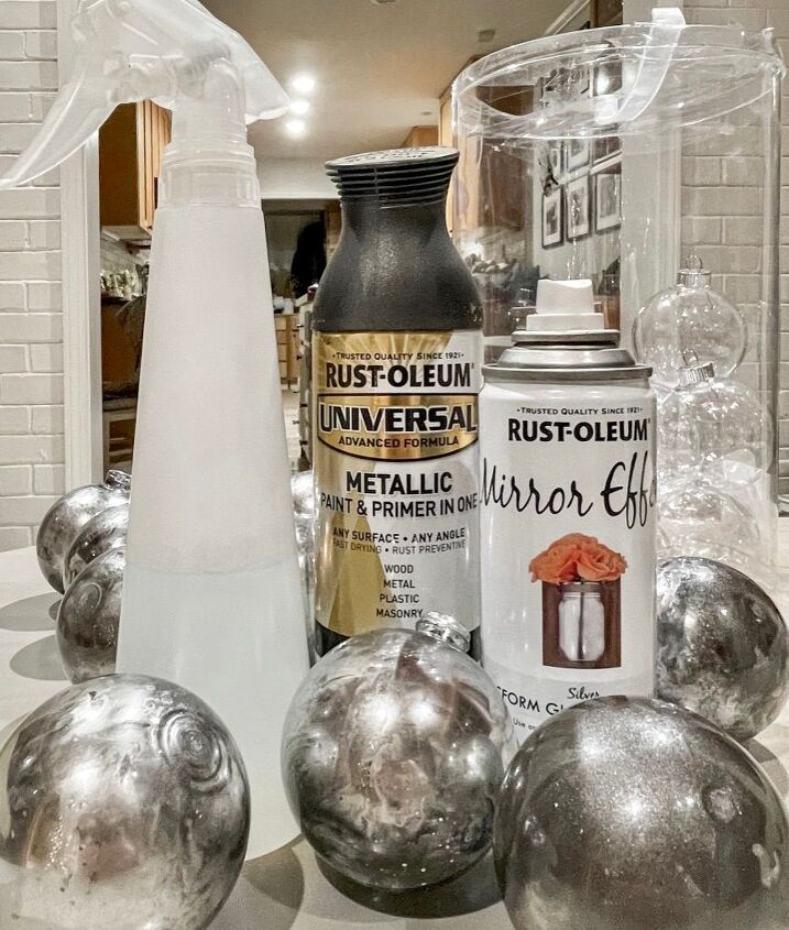 how to diy vintage mercury glass christmas ornaments