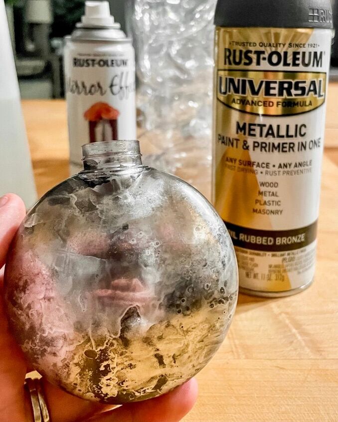 See how the bronze spray adds dimension