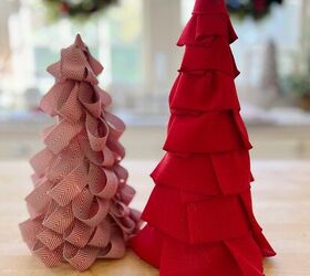 rbol de navidad diy, Christmas Tree Ribbon DIY