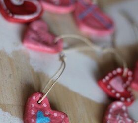 cmo hacer tarjetas de san valentn de masa de sal, Valentines de masa de sal