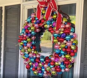 A Breathtaking Jumbo Christmas Ball Wreath in 3 Easy Steps Hometalk
