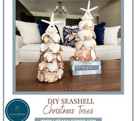 Árbol de Navidad de conchas marinas: ¡una Navidad costera o una Navidad en julio!