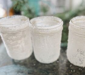 cmo hacer un tarro de cristal con velas de nieve