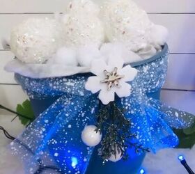 ¡Dollar Tree Bolas de Nieve Cubo de Invierno Decoración del Hogar DIY!