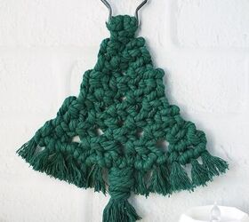 rbol de navidad de macram, Macrame Christmas Tree