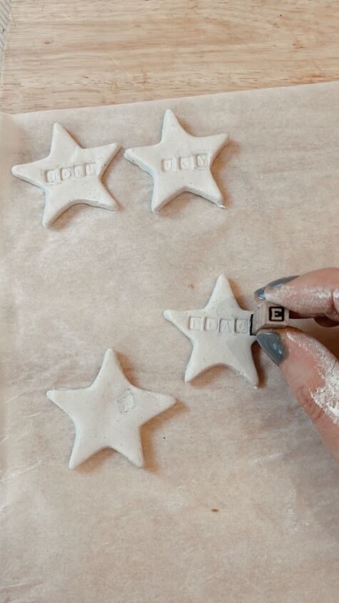 clay tree decorations