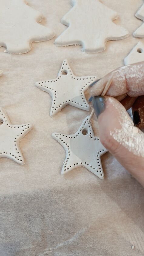 clay tree decorations