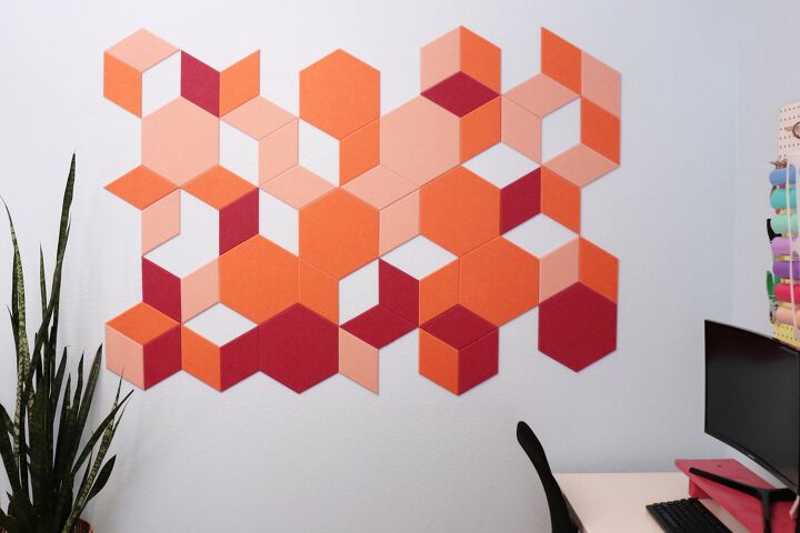 beautiful and functional home office wall design with felt right