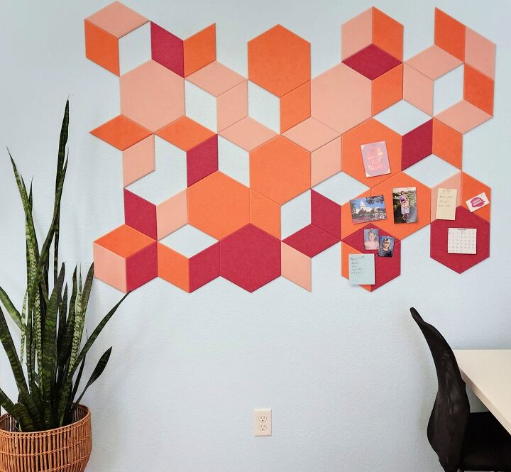 beautiful and functional home office wall design with felt right