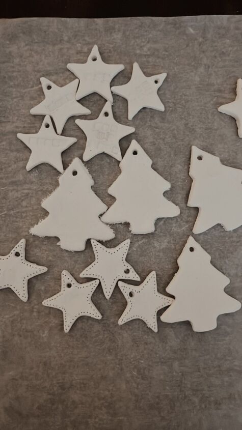 clay tree decorations