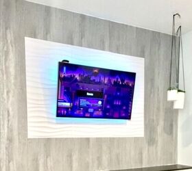 Cómo hacer el cableado de TV detrás de la pared Moderna pared de TV Ahora | DOSIS DE DIY