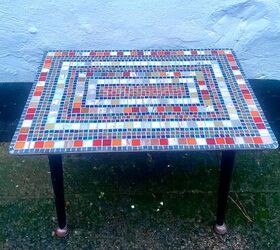 cmo decorar una mesa con mosaico, Mesa de mosaico