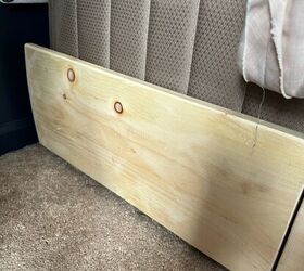 faldn de madera con almacenaje bajo la cama, Tablero de relleno en el cabezal colocado