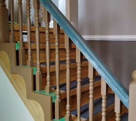 We have never seen a staircase go from plain to show-stopping so quickly!