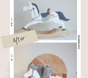 thrifted rocking horse makeover, Thrifted Rocking Horse Makeover