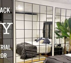 Esta fácil pared de espejos DIY Hack utiliza espejos baratos de IKEA
