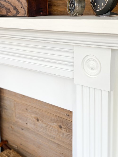 how to build a faux mantel from scrap wood