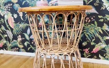 How to Make a Chic Boho-Style End Table With Baskets From IKEA
