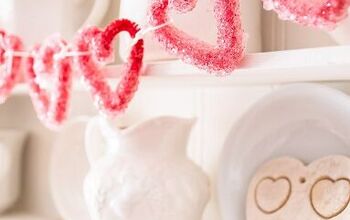 DIY Frosted and Crystallized Hearts