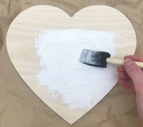 corazn de madera con encaje y pintura una manualidad muy chula y fcil para adu