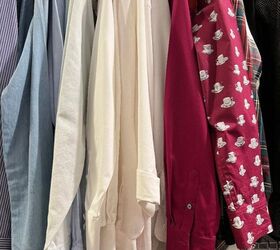 cmo desordenar tu armario para que puedas amar tus cosas, Aqu est n mis camisas ordenadas por color