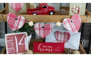 How to Create a Valentine's Day Banner for a Tier Tray, or Shelf.