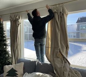 cortinas de tela de pintor para el comedor y el saln