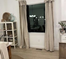 cortinas de tela de pintor para el comedor y el saln, DIY cortinas de tela para el comedor y sala de estar