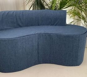 how to make a diy cardboard couch in a chic round style, Cardboard couch