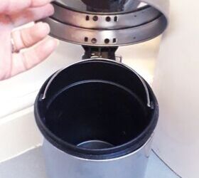 The genius reason she sticks a felt pad protector inside her smelly trash can