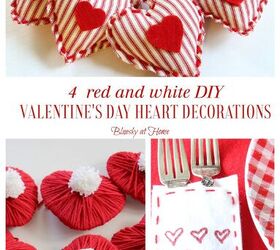 4 DIY de corazones rojos y blancos para San Valentín