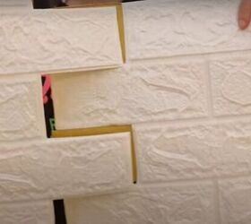 how to make an easy diy foam fireplace without using power tools, Cutting the faux brick