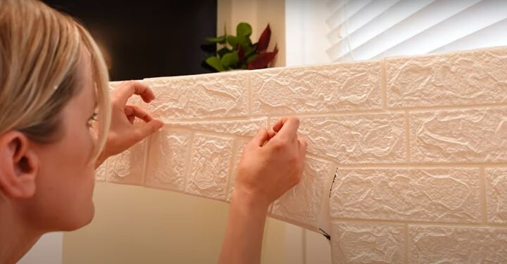 how to make an easy diy foam fireplace without using power tools, Cutting tiles to fit gaps and corners