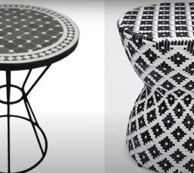 how to make a chic diy round end table out of cheap trash cans, Tables that inspired this project