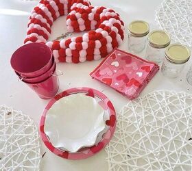 mesa de san valentn rosa y roja para nios, Mesa de San Valent n rosa y roja