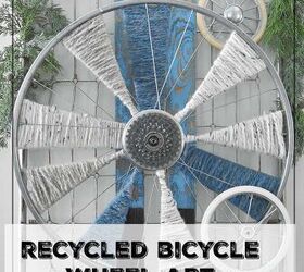 arte reciclado de ruedas de bicicleta, rueda de bicicleta reciclada