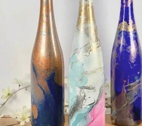 Bricolaje de botellas hidrodispersables con pintura en spray (barato y fácil)