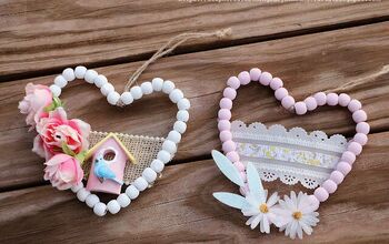 Decoraciones sencillas de corazón con cuentas