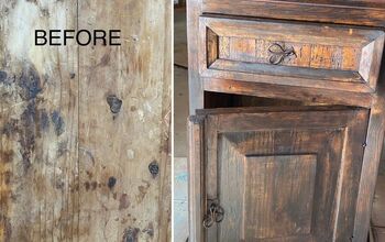 Ruined and Rustic Mesita de noche Makeover