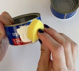 Save your tuna cans to copy this ridiculously cute spring idea