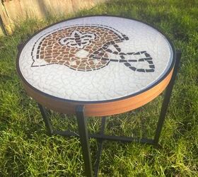 mesa de mosaico de resina