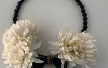 Home Decor: Beaded Wood Wreath and Tag