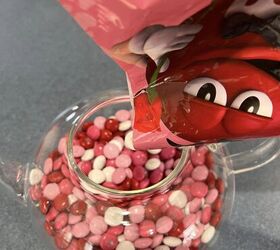 Pour a bag of M&M's into a pitcher today