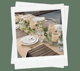 cmo hacer un camino de mesa festivo de arpillera, La arpillera es una forma econ mica y elegante de decorar una mesa WildflowersAndWanderlust com