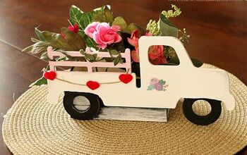Caminhão do Amor Floral DIY. Um artesanato simples e reciclado.