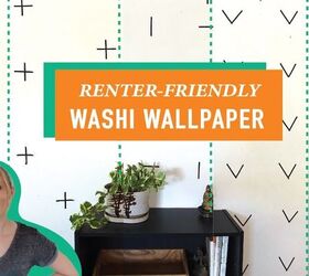 5 ideas rápidas, fáciles y aptas para inquilinos para decorar la pared con washi tape