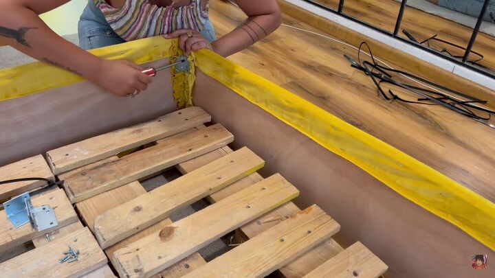 how to make an awesome pool noodle bed frame in 6 simple steps, Connecting the corners with L shapes