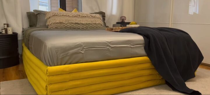 how to make an awesome pool noodle bed frame in 6 simple steps, DIY pool noodle bed frame
