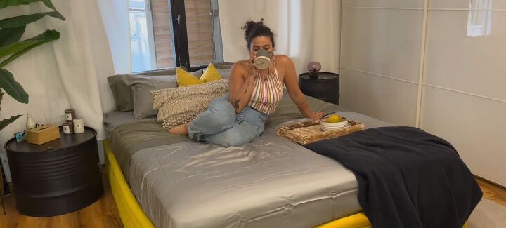 how to make an awesome pool noodle bed frame in 6 simple steps, Pool noodle bed frame