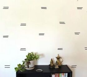 5 quick easy renter friendly washi tape accent wall ideas, Washi tape wall